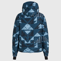 Z.E.N. Puffer Hybrid-Skijacke | Blue Triangle Ikat