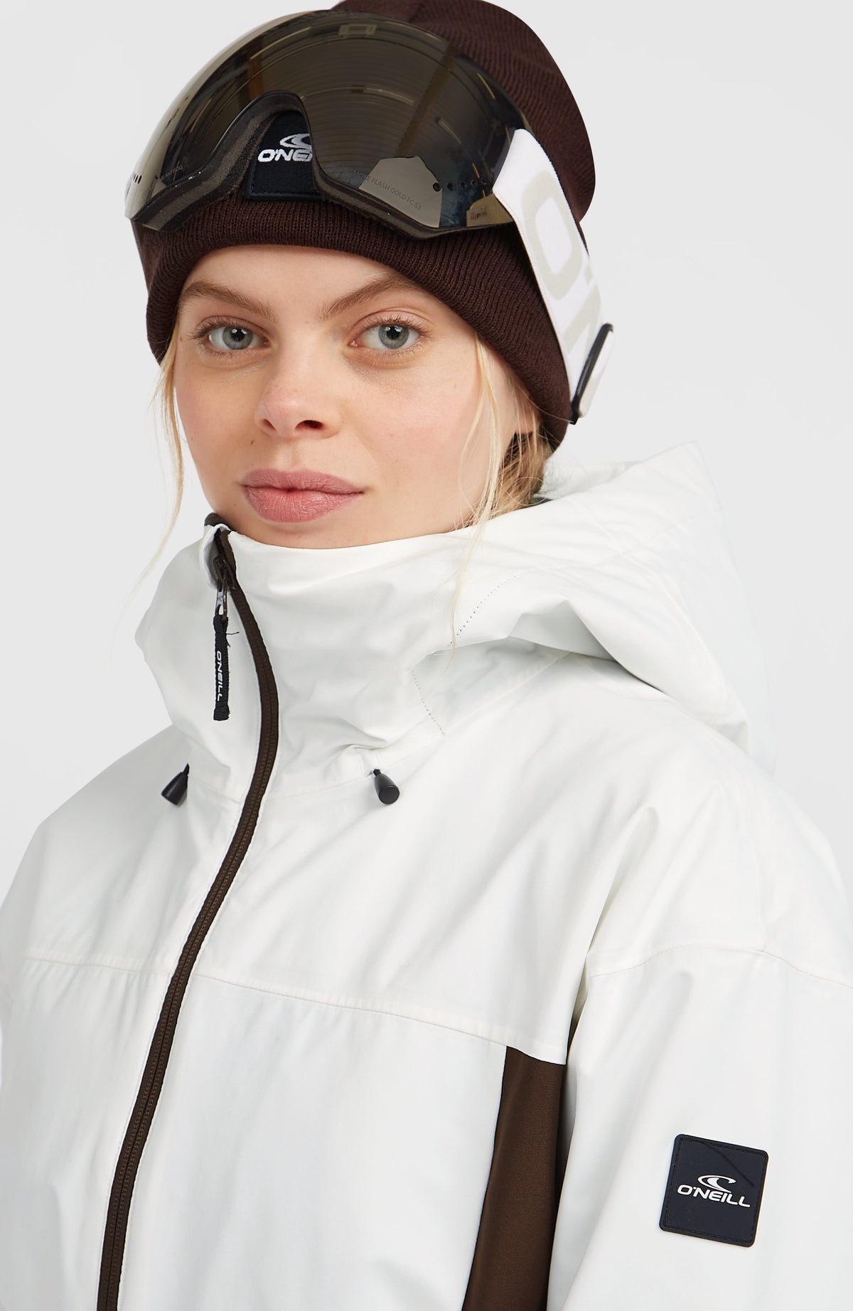 FWC'Cruz Hybrid-Skijacke mit Gürtel | Snow White Colour Block