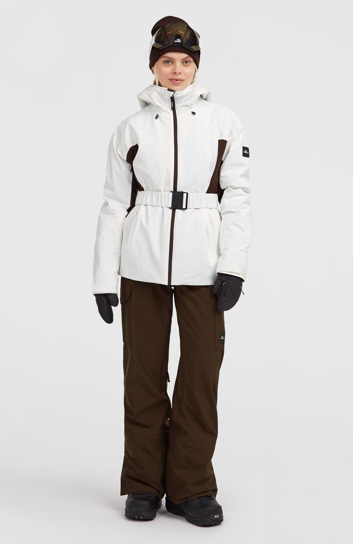 FWC'Cruz Hybrid-Skijacke mit Gürtel | Snow White Colour Block
