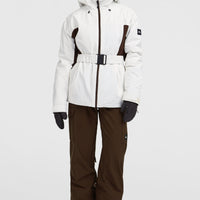 FWC'Cruz Hybrid-Skijacke mit Gürtel | Snow White Colour Block