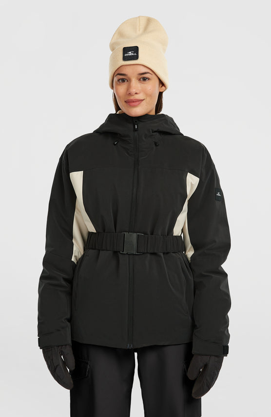 FWC'Cruz Hybrid-Skijacke mit Gürtel | Black Out Colour Block
