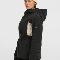 FWC'Cruz Hybrid-Skijacke mit Gürtel | Black Out Colour Block