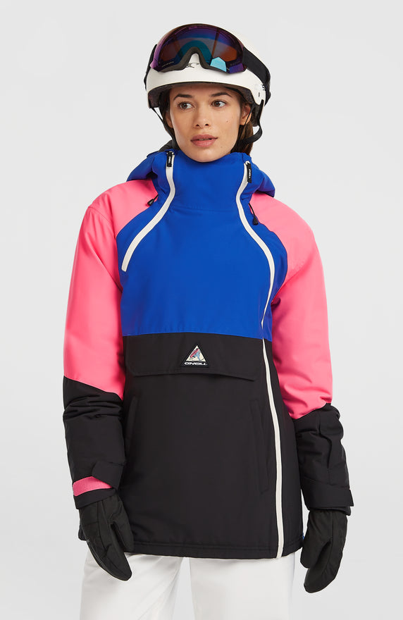 FWC'Play Asymmetric Ski- und Snowboardjacke | Active Blue Colour Block