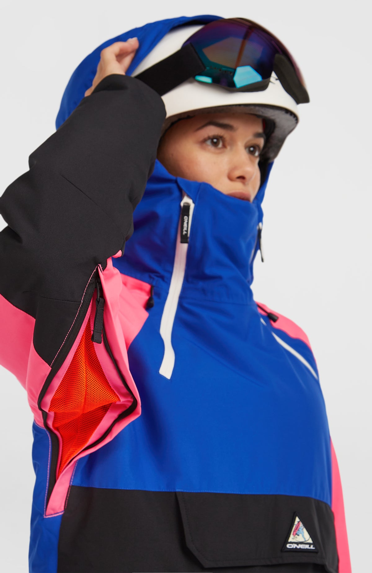 FWC'Play Asymmetric Ski- und Snowboardjacke | Active Blue Colour Block