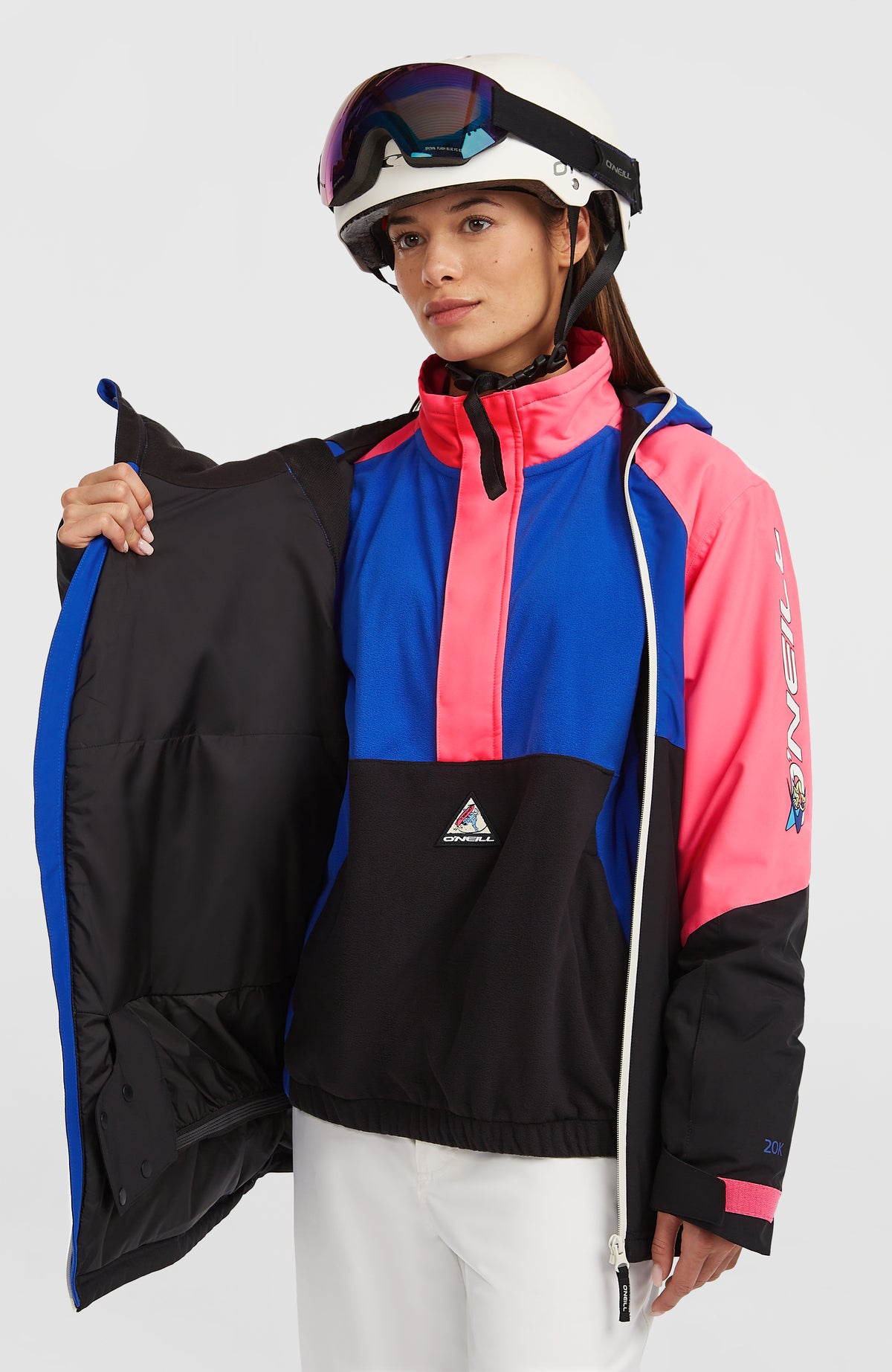 FWC'Play Asymmetric Ski- und Snowboardjacke | Active Blue Colour Block
