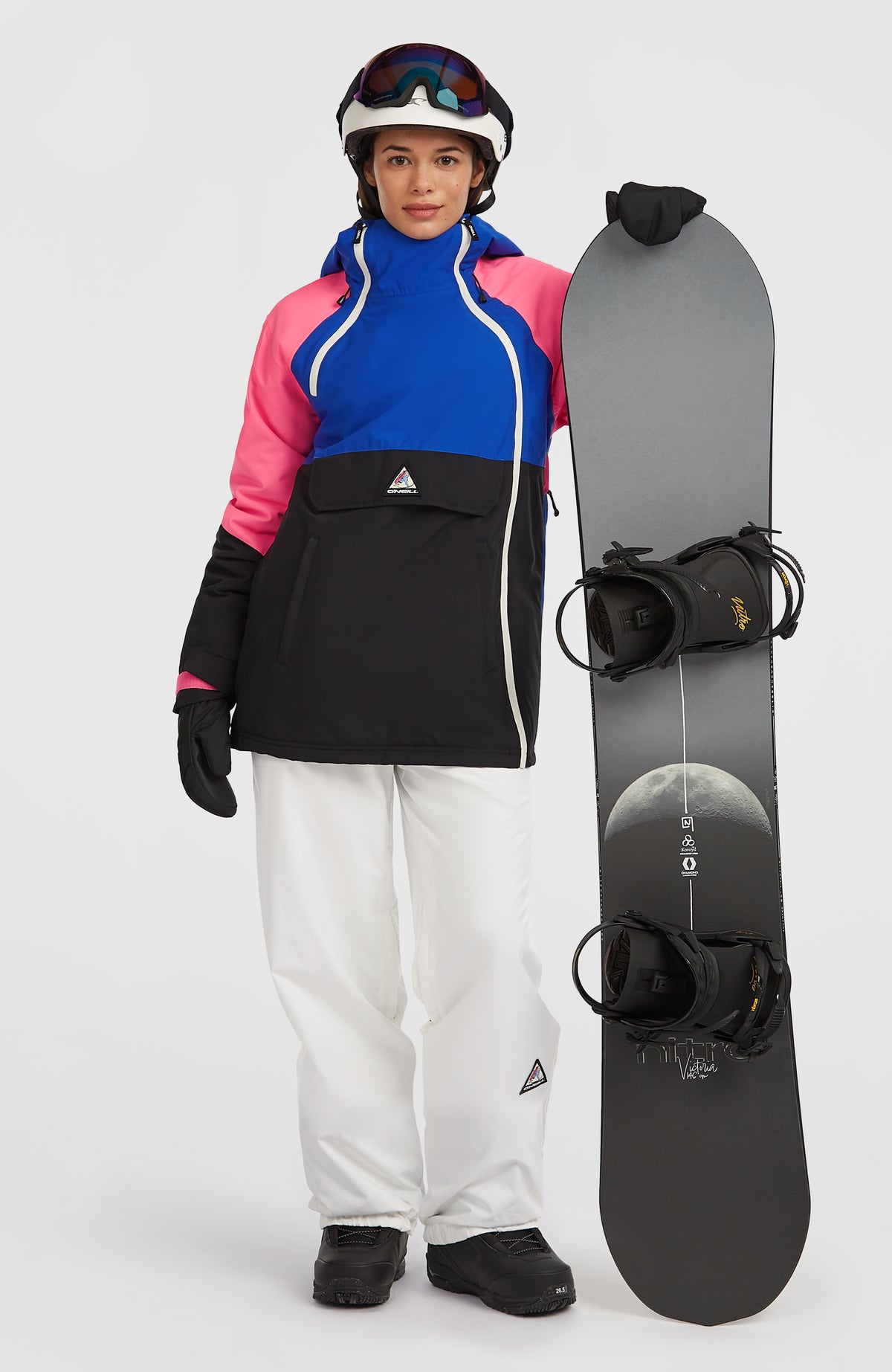 FWC'Play Asymmetric Ski- und Snowboardjacke | Active Blue Colour Block