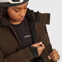 Gesteppte FWC'Cruz Hybrid-Skijacke | Coffee Bean
