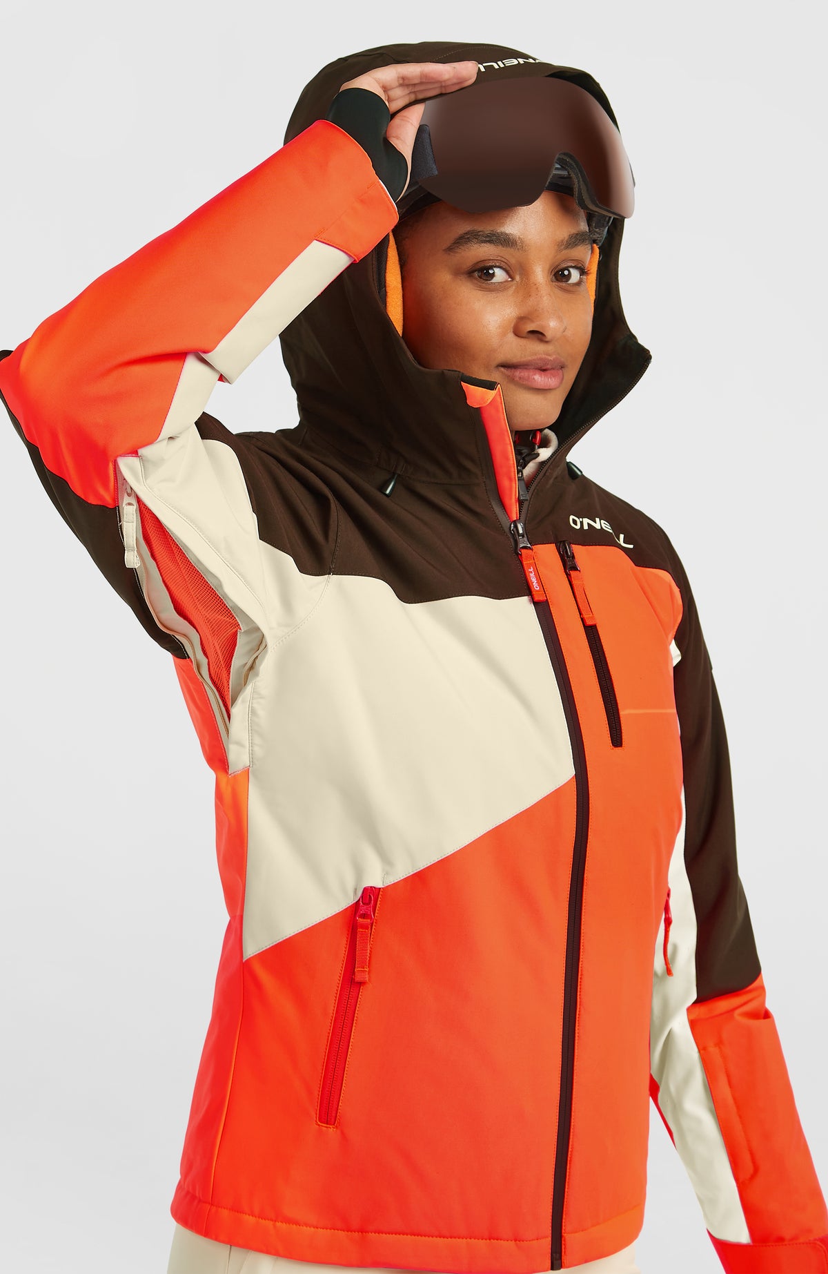 FWC'Cruz Triple Skijacke | Coffee Bean Colour Block