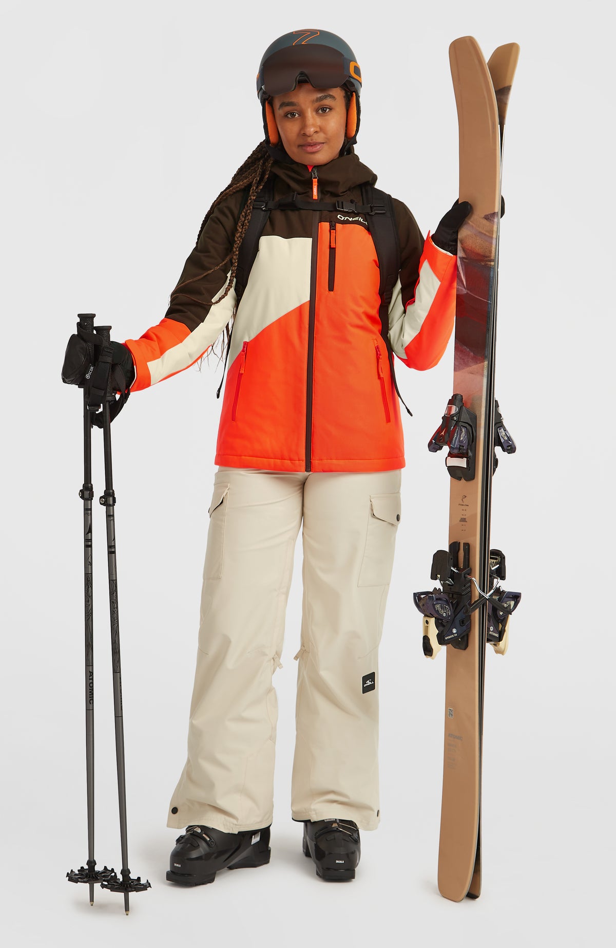 FWC'Cruz Triple Skijacke | Coffee Bean Colour Block