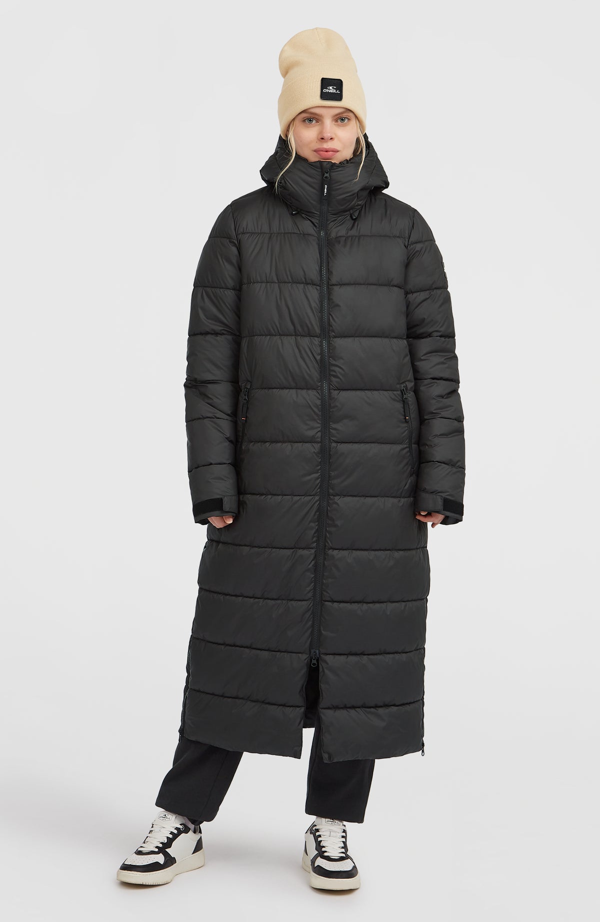 Lange Must-Have Steppjacke | Black Out