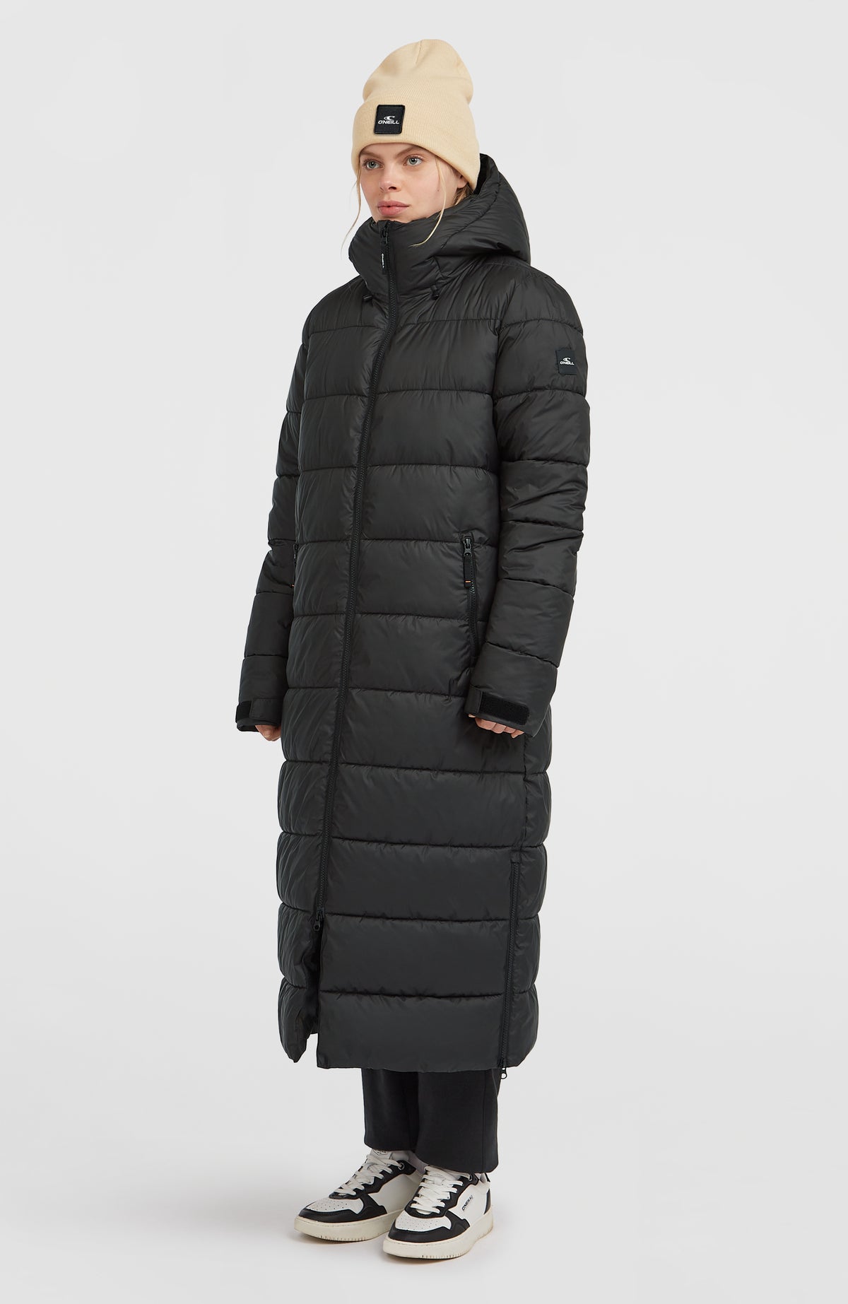 Lange Must-Have Steppjacke | Black Out