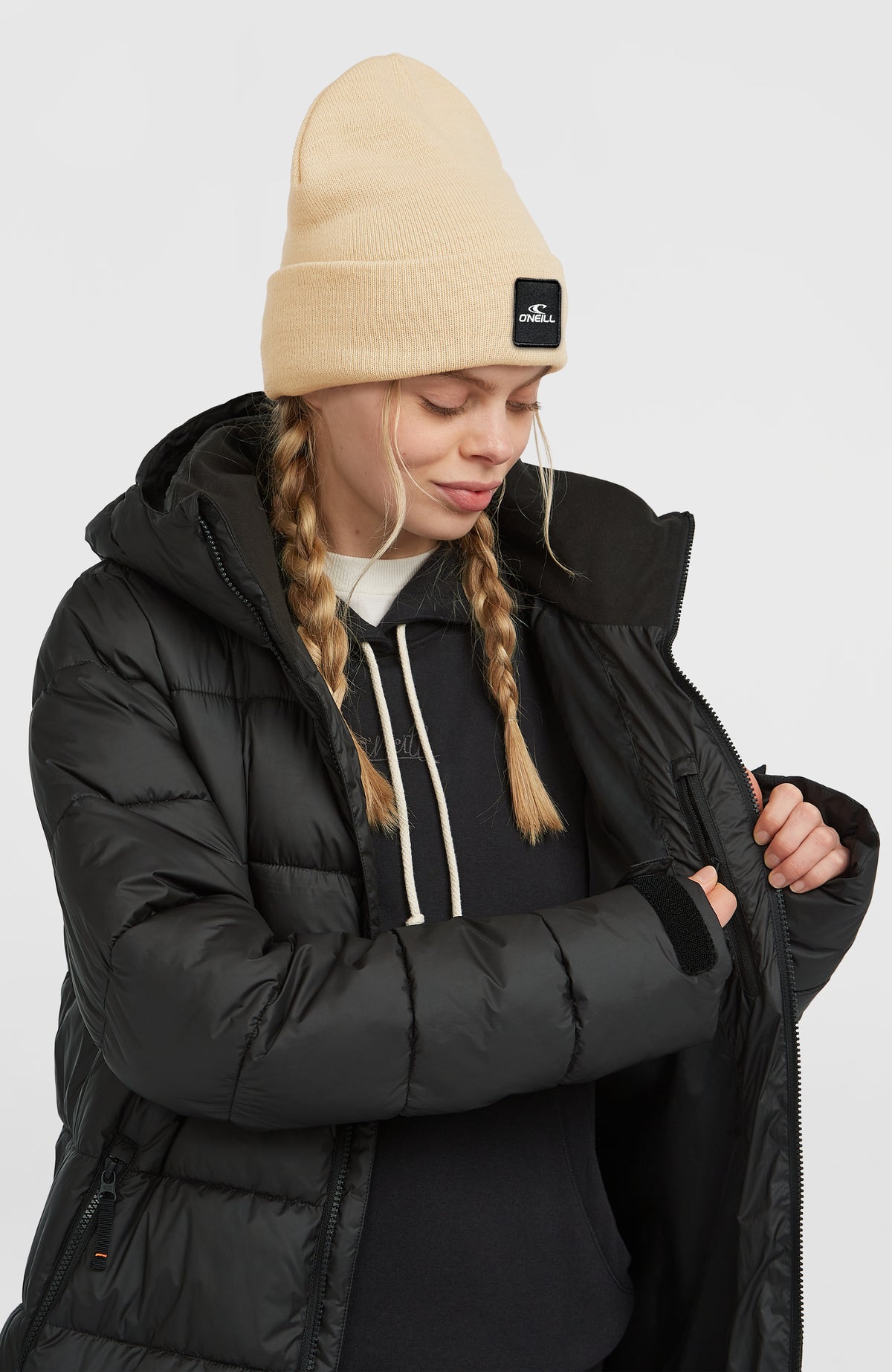 Lange Must-Have Steppjacke | Black Out