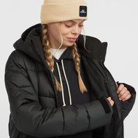 Lange Must-Have Steppjacke | Black Out