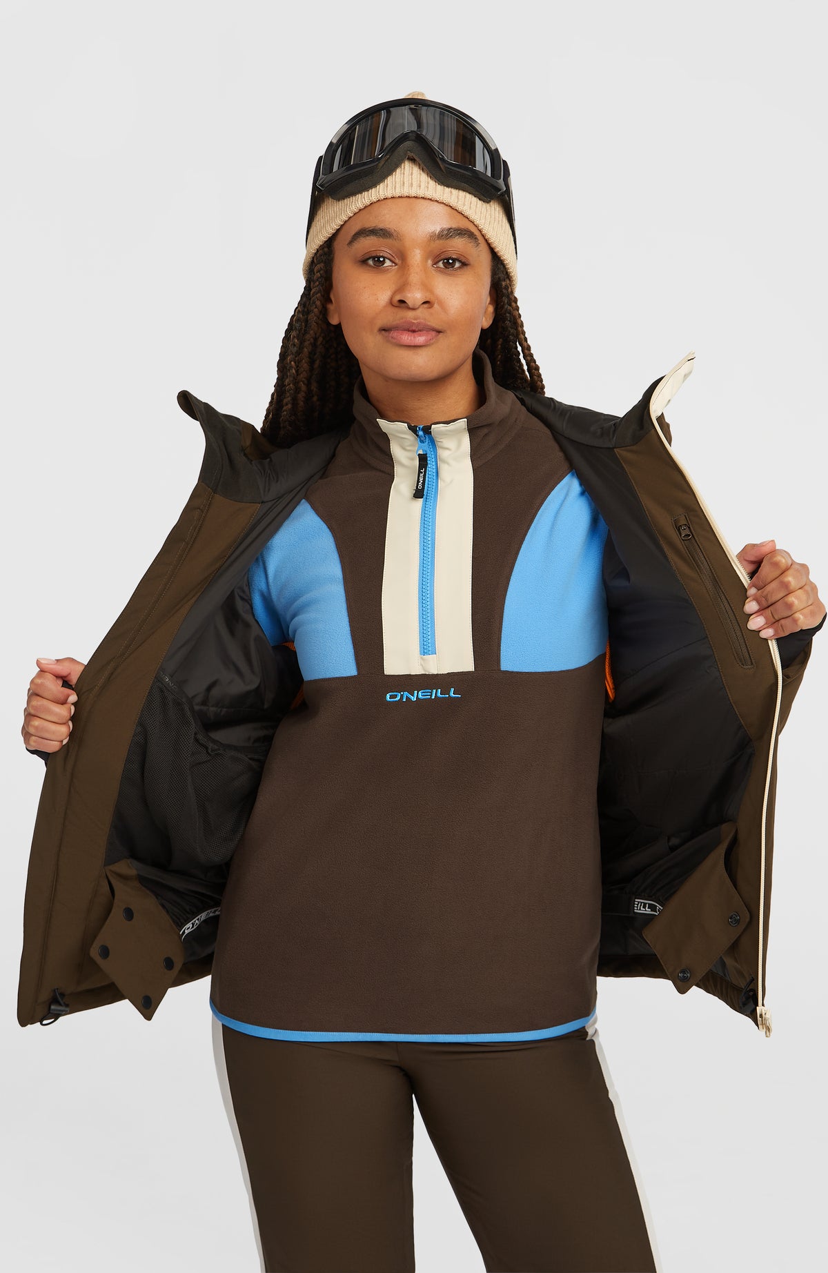 FWC'Cruz Duo Skijacke | Coffee Bean Colour Block
