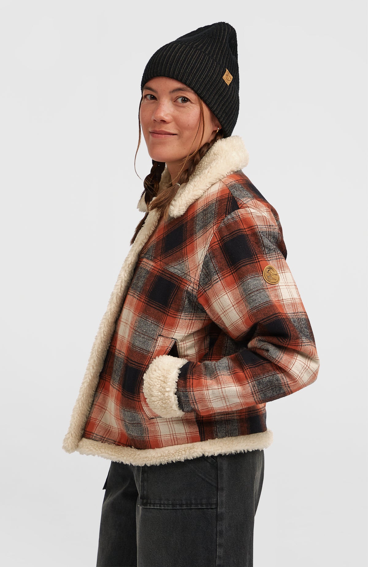 O'Riginals Jacke mit Fleecefutter | Bonfire Check