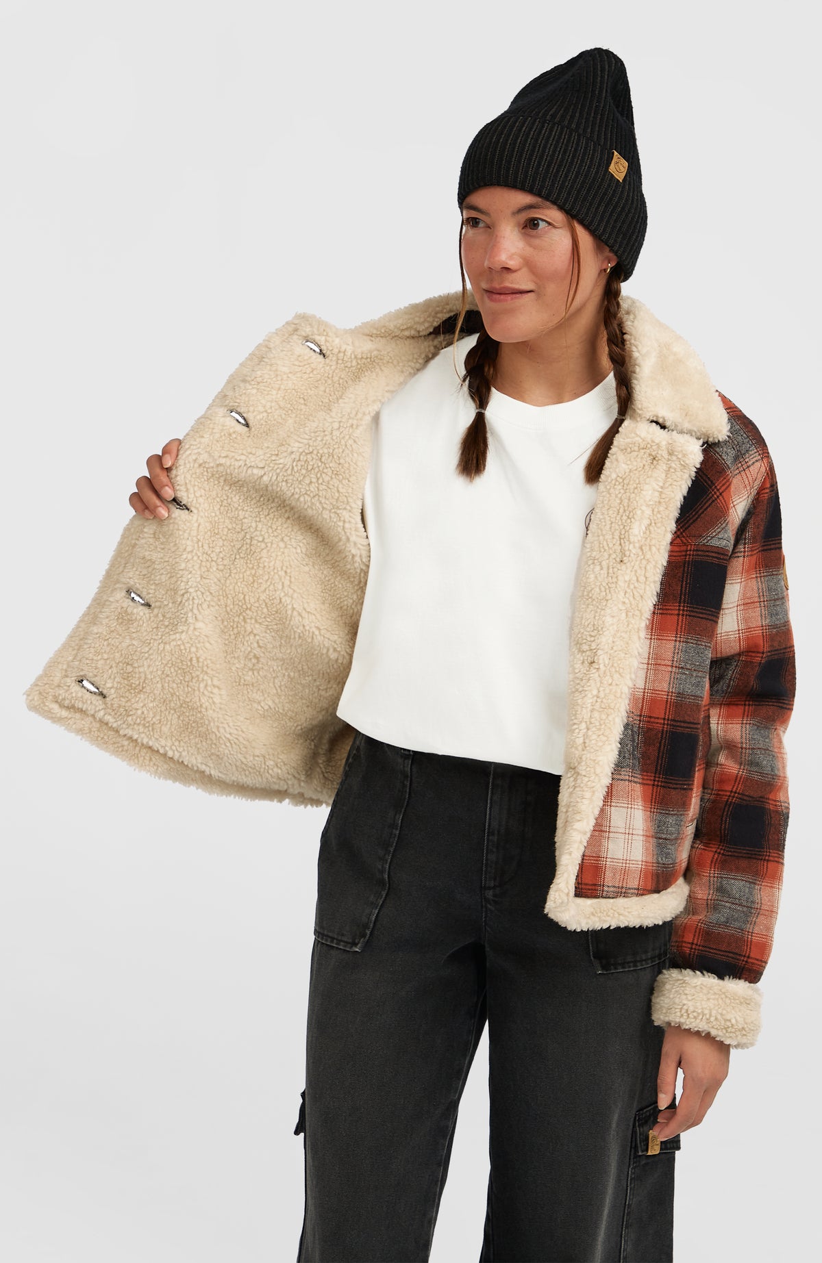 O'Riginals Jacke mit Fleecefutter | Bonfire Check