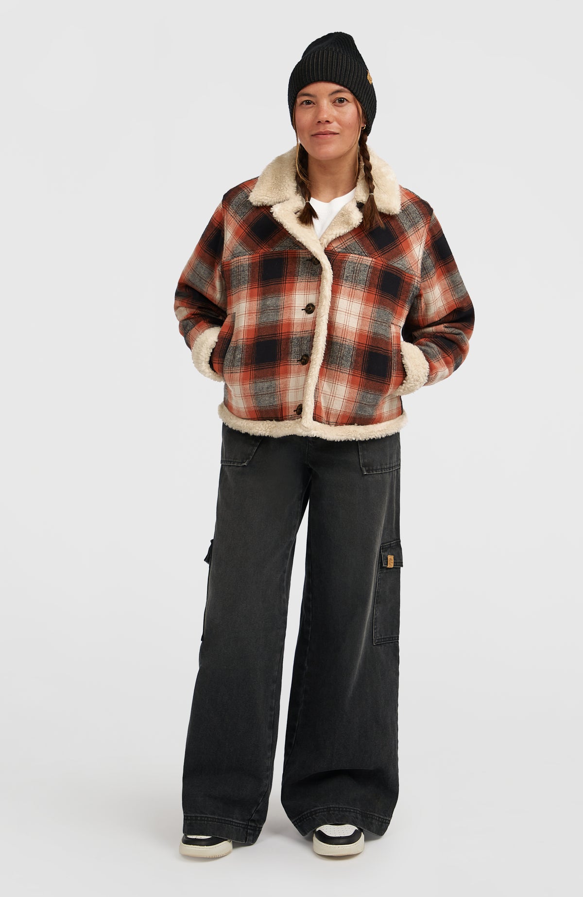 O'Riginals Jacke mit Fleecefutter | Bonfire Check