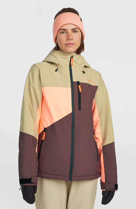 FWC'Cruz Triple Skijacke | Olive Blush Colour Block