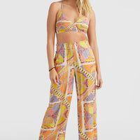 Malia Strandhose | Yellow Scarf Print