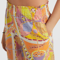 Malia Strandhose | Yellow Scarf Print