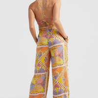 Malia Strandhose | Yellow Scarf Print