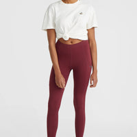 O'Neill TRVLR Series Ribbed Leggings | Windsor Wine