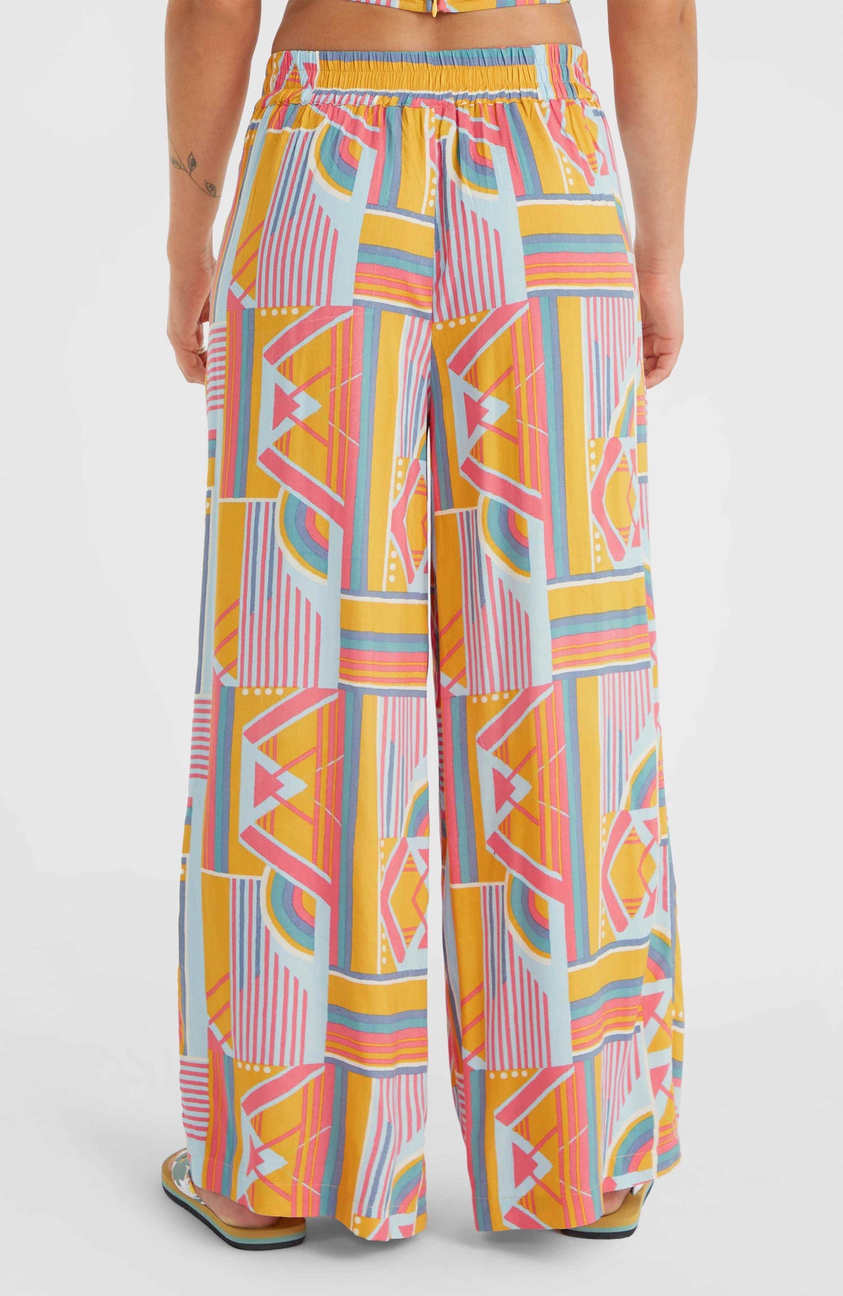 Farrah Women of the Wave Woven Hose | Yellow Art Geo