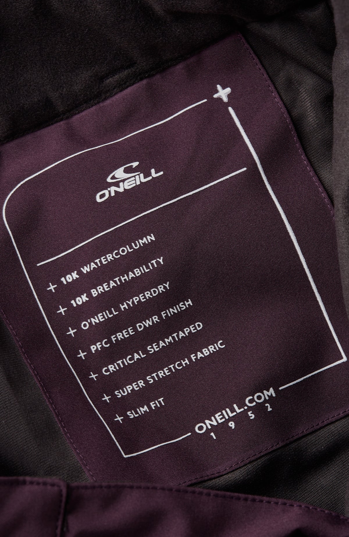 Star Slim Skihose | Aubergine