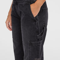 Essentials Twill-Latzhose | Black Out