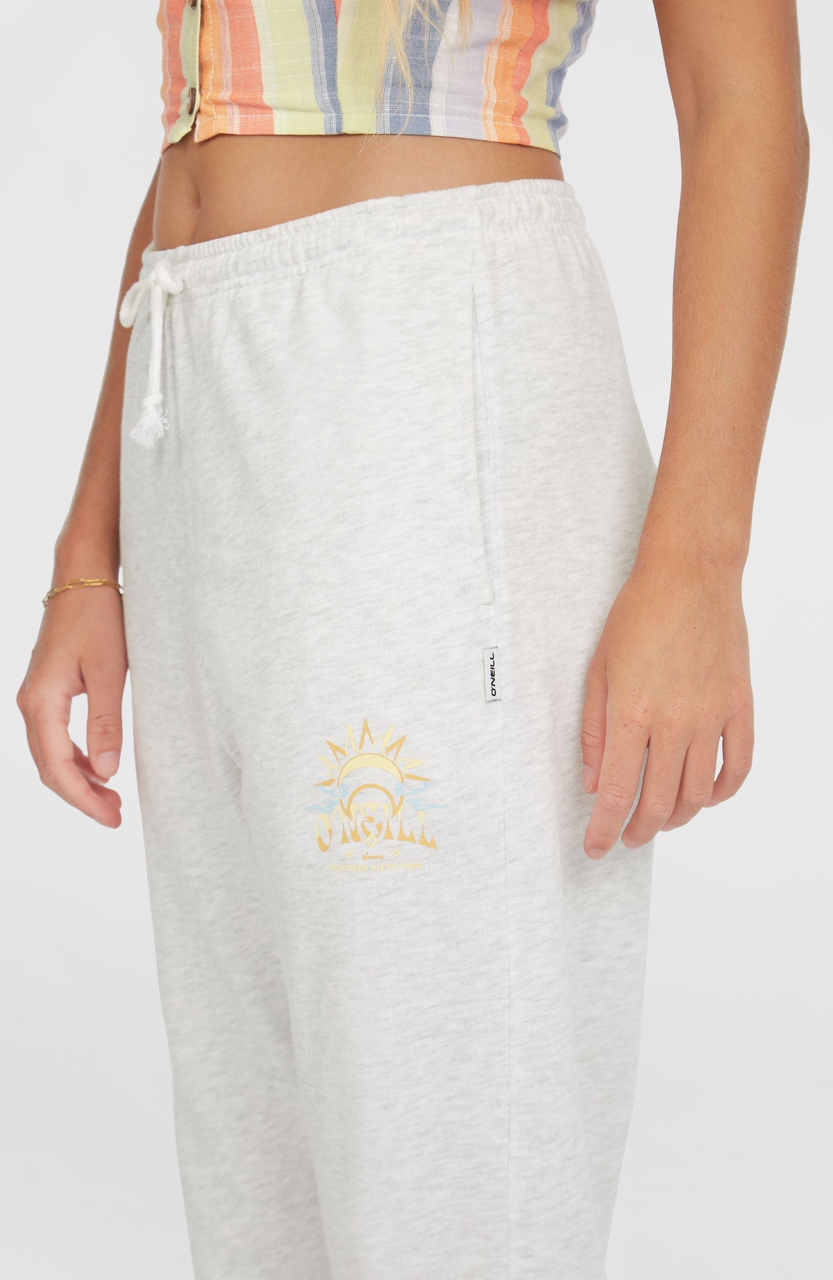 Beach Vintage Jogginghose | White Melange