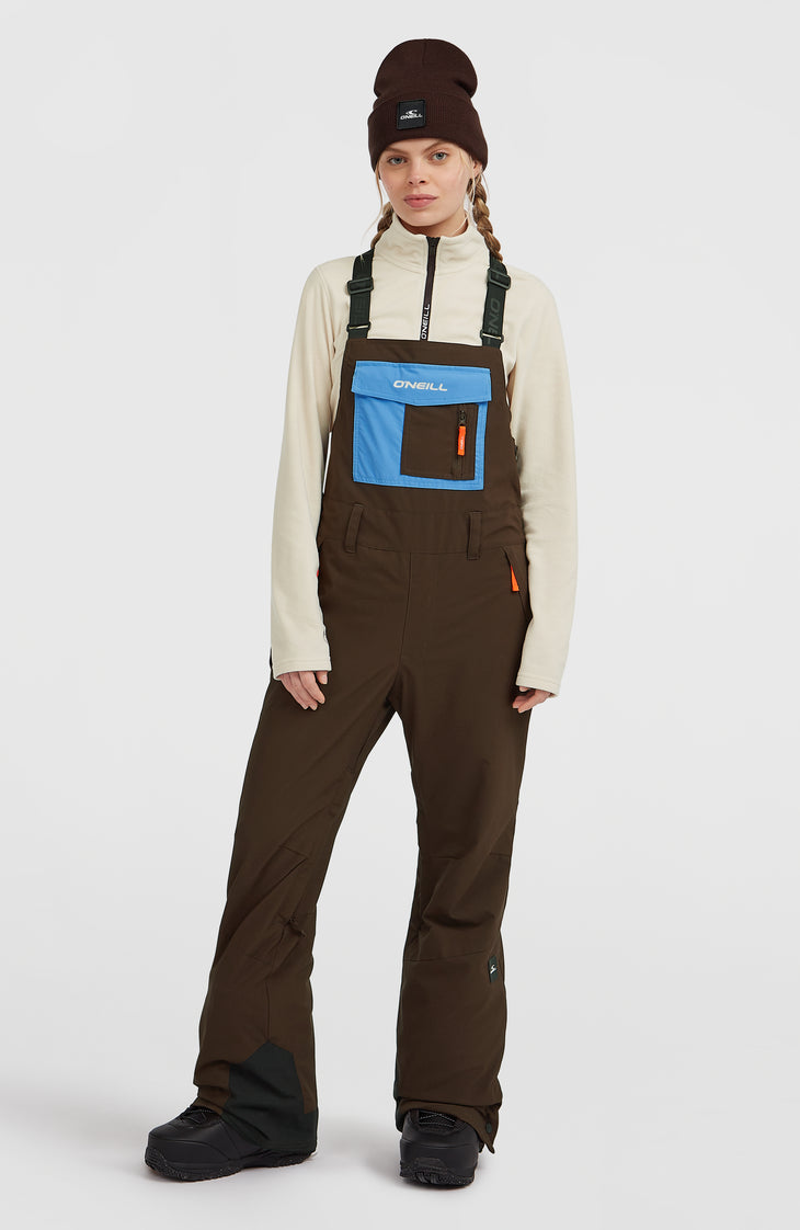 FWC'Peak Bib Skihose | Coffee Bean Colour Block
