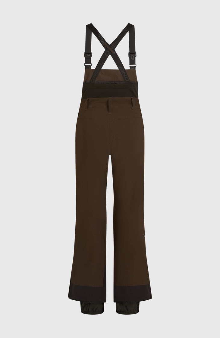 FWC'Peak Bib Skihose | Coffee Bean Colour Block