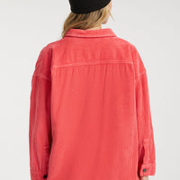 Cord-Overshirt | Red Orcher