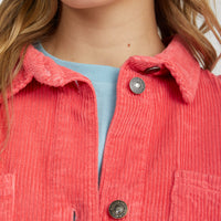 Cord-Overshirt | Red Orcher