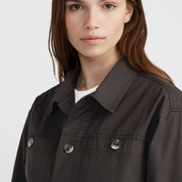 Twill-Overshirt | Black Out