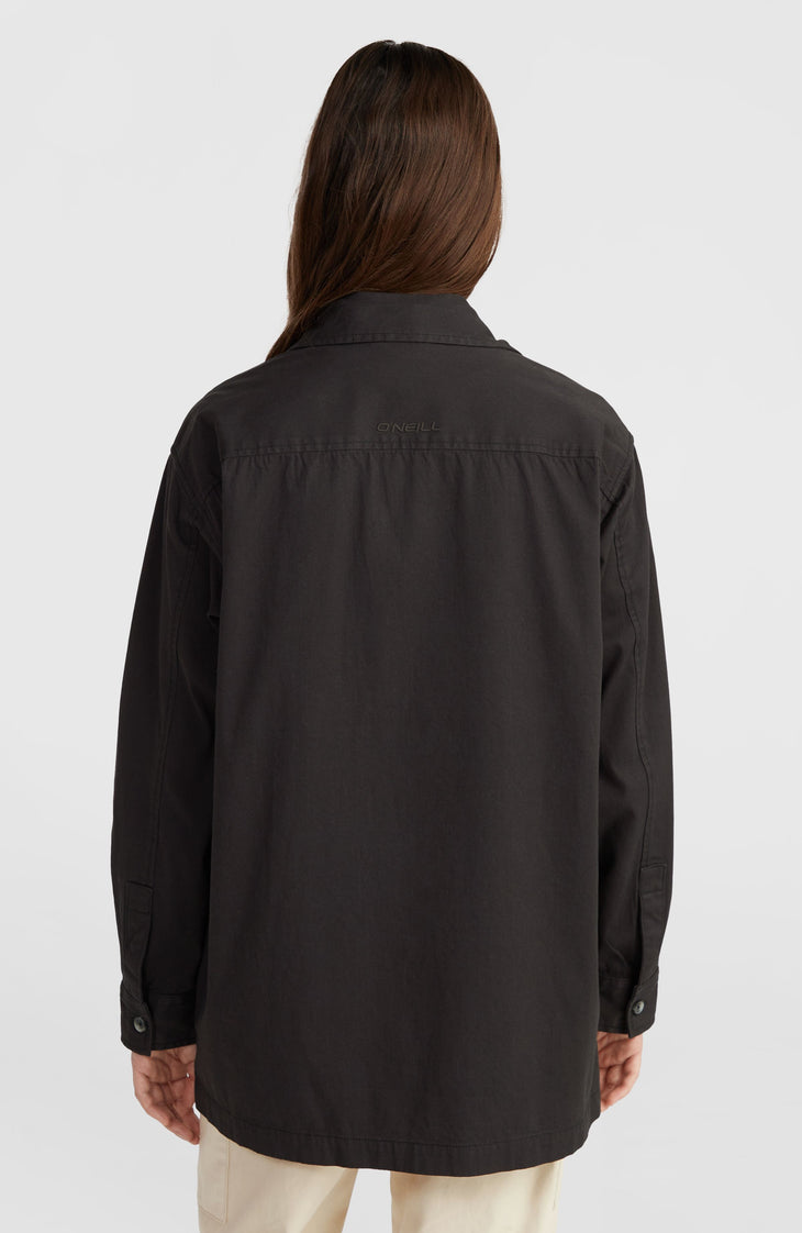 Twill-Overshirt | Black Out