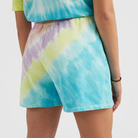 Women Of The Wave High Waist Shorts | Blue Tie Dye