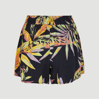 Amiri Beach Short | Black Tropical Flower