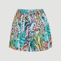 Java Wave Shorts | Blue Comic Seaweed