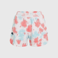 Women of the Wave Sweatshorts | Pink Ice Cube Tie Dye