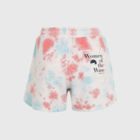 Women of the Wave Sweatshorts | Pink Ice Cube Tie Dye