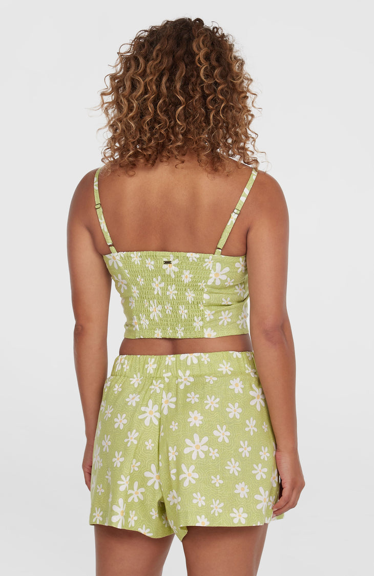 Beach Vintage Shorts | Green Daisyline