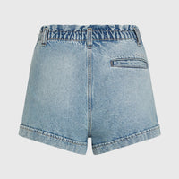 Tasia Paperbag Shorts | Denim Blue