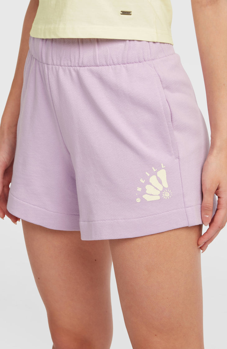 Women of the Wave Sweatshorts | Pale Lavender