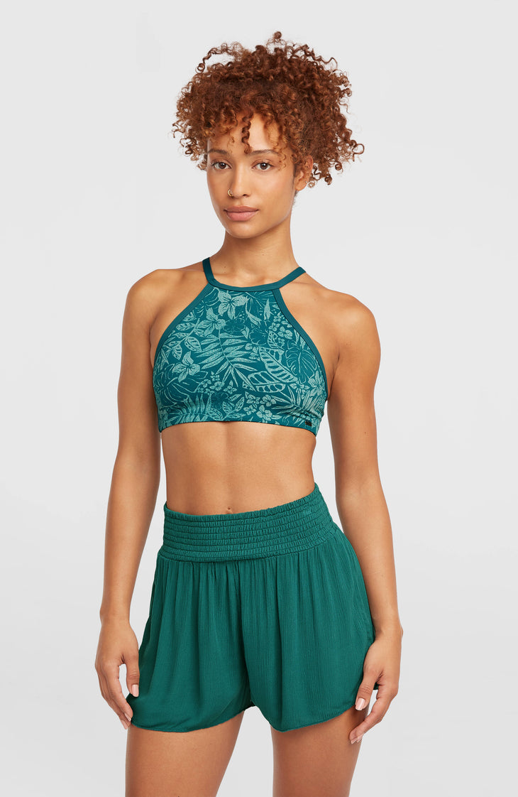 Johnny Smocked Waist Shorts | Botanical Heat