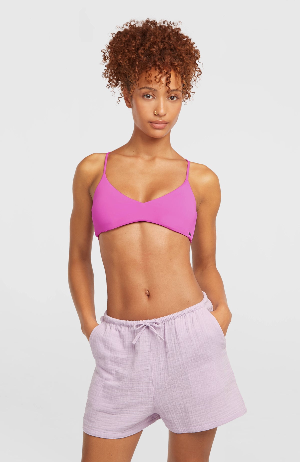 Strukturierte Brenda Shorts | Pale Lavender