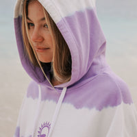 Women Of The Wave Kapuzenpullover | Purple Tie Dye