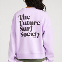 Future Surf Society Crew Sweatshirt | Purple Rose