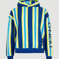 Brights Terry Kapuzenpullover | Blue Towel Stripe