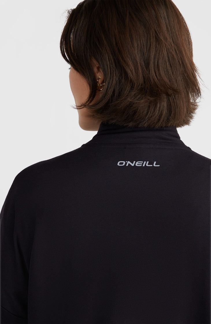 Sweatshirt mit Halbreißverschluss | Black Out